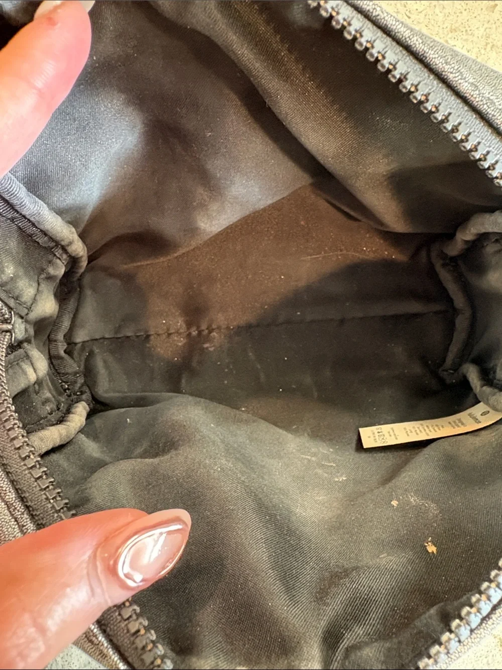 lululemon athletica Metallic Charcoal Cosmetic Pouch